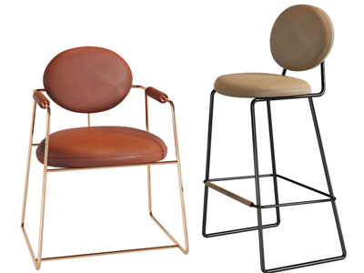 现代轻奢休闲椅子、吧椅