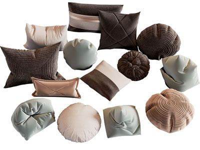 现代方形、圆形抱枕靠垫