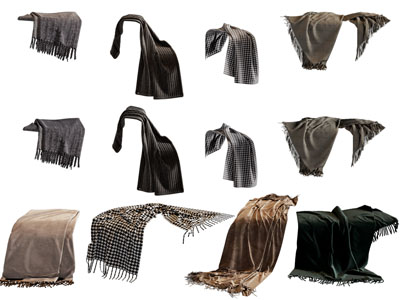 现代盖毯、布艺毛毯