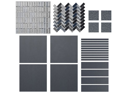 现代瓷砖背景墙3d模型 现代瓷砖背景墙