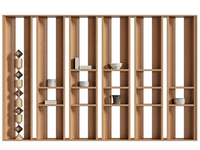 现代实木装饰柜