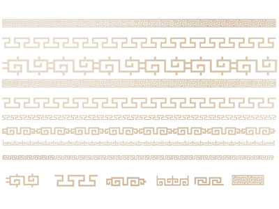 新中式雕花、线条装饰构件