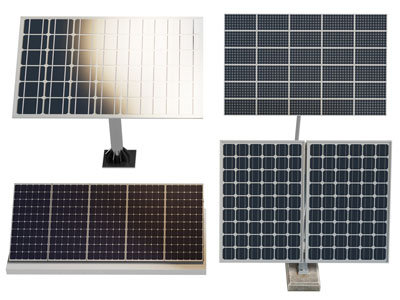 现代太阳能光伏板