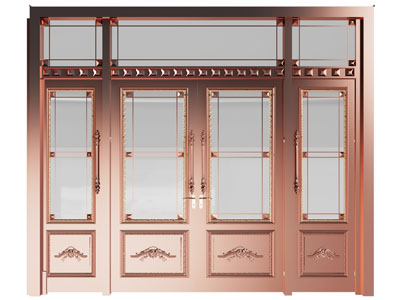 现代铜质大门