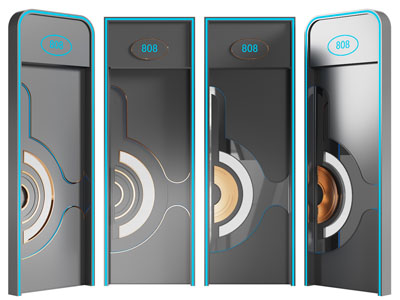 现代KTV包房平开门