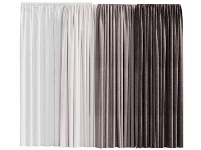 现代布艺窗帘窗纱