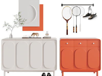 现代玄关柜、边柜