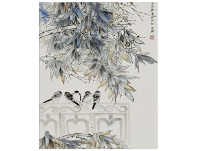 新中式装饰挂画3d模型 新中式装饰挂画
