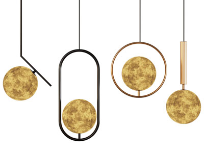 现代月球垂线吊灯