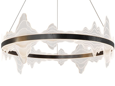 新中式山脉装饰的吊灯