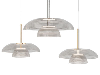 现代圆形垂线吊灯