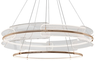 现代轻奢圆形水晶吊灯