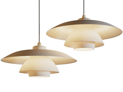 现代圆形三层灯罩吊灯