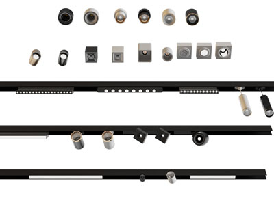 现代筒灯射灯、轨道磁吸灯