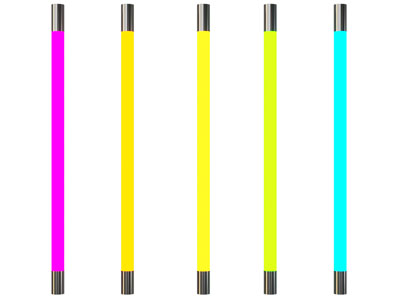 现代彩色棒状壁灯