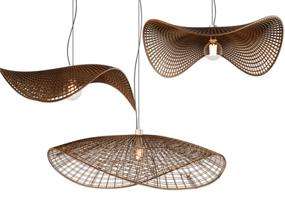 现代草帽造的吊灯