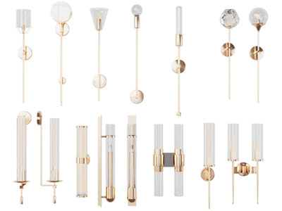 现代轻奢水晶灯罩壁灯