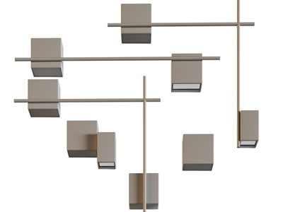 现代方形灯罩壁灯