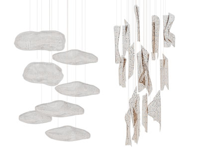 现代云朵造吊灯