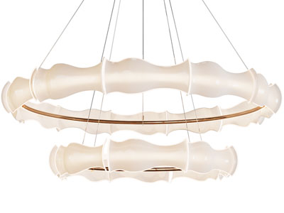 新中式竹节圆形吊灯