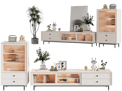 现代电视柜、边柜