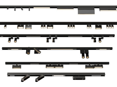 现代轨道磁吸灯