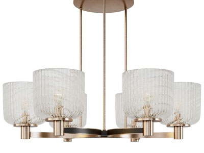 现代轻奢金属多头吊灯