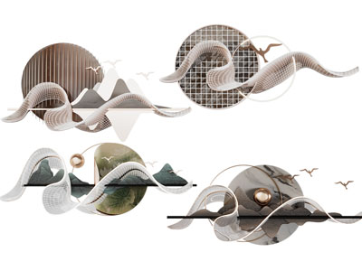 新中式墙饰挂件