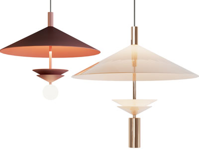 现代伞状垂线吊灯