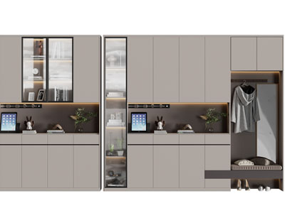 现代玄关装饰鞋柜