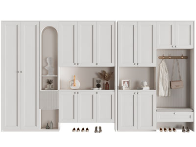 简欧玄关装饰鞋柜