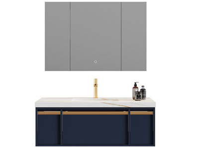 现代洗手台、镜柜