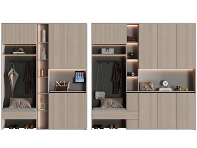 现代玄关装饰鞋柜