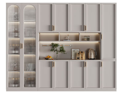 现代轻奢酒柜3d模型 现代轻奢酒柜