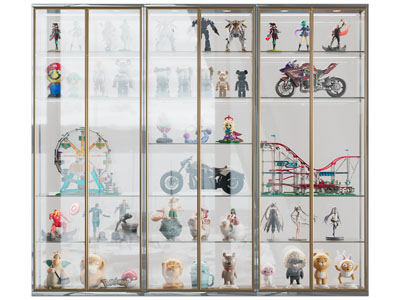 现代卡通玩具收纳装饰柜