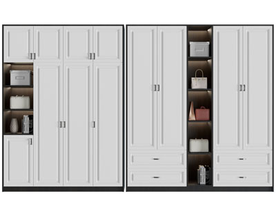 现代衣柜3d模型 现代衣柜