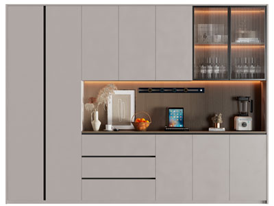 现代酒柜3d模型 现代酒柜