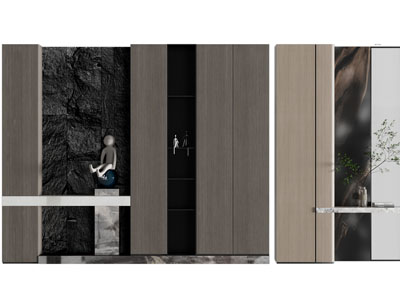 现代玄关装饰鞋柜