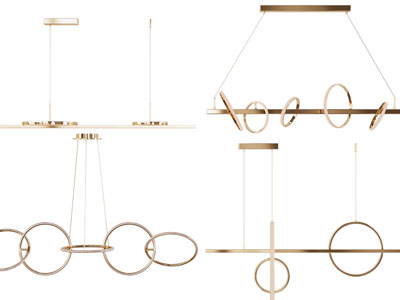 现代轻奢金属吊灯