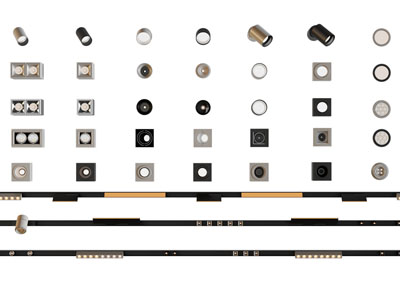 现代筒灯射灯、轨道磁吸灯