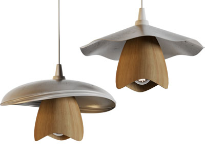 现代花朵造的吊灯