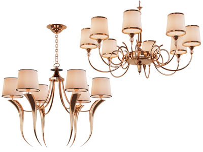 现代轻奢多头吊灯