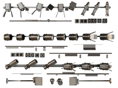 工业风loft筒灯射灯、轨道磁吸灯
