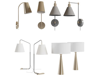 现代壁灯、台灯