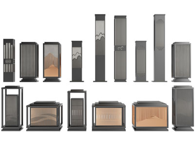 新中式地灯、草坪灯、装饰灯