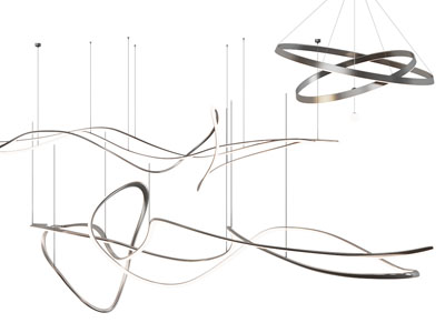 现代曲线吊灯
