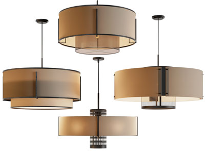 新中式圆形吊灯