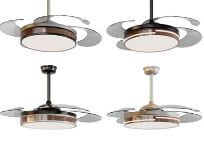 新中式圆形吊扇灯