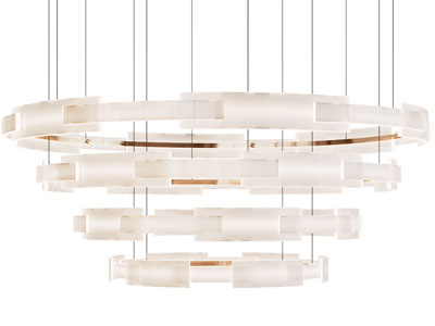 现代四层圆环吊灯