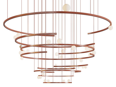 现代多层套叠吊灯